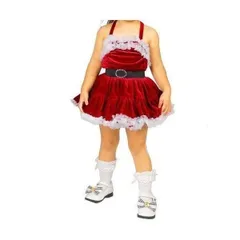 クリスマス サンタクロース コスプレ 子供 キッズ 衣装 コスチューム ドレス サンタ かわいい LサイズLP_0
