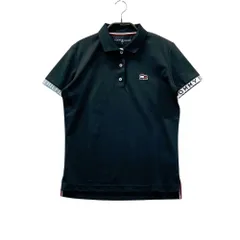 サイズ：M TOMMY HILFIGER GOLF トミー ヒルフィガーゴルフ  半袖ポロシャツ  ブラック系 [240101509042] ゴルフウェア レディース ストスト