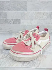 ◇ VANS ヴァンズ OLD SKOOL キッズ オールドスクール スニーカー シューズ サイズ20.0㎝ ベージュ レッド 女の子 男の子 P  【1406110028986】