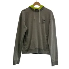 TY01 MCM エムシーエム パーカー グレー イエロー 異素材 トップス メンズ Sサイズ