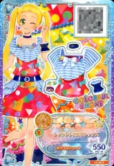 【中古】アイカツDCD FC-22[P]：レッドレトロスポトップス/日向エマ