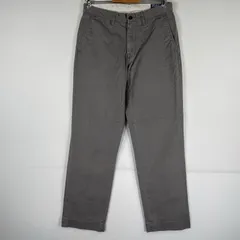 古着 ポロバイラルフローレン Polo by Ralph Lauren チノパンツ ポロチノ ワンポイント スラックス ストレート w30 L30  グレー メンズ