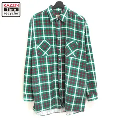 90s vintage OZARK TRAIL チェック柄 プリントネル 長袖シャツ メンズ XLサイズ相当