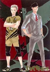 【中古】キャラカード 木兎光太郎＆黒尾鉄朗 「ハイキュー!!展 FINAL 箔押しイラストカードコレクション」