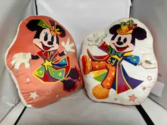 東京ディズニーランド40周年 ドリームゴーラウンド ジャングルカーニバル 景品 クッション ミッキー&ミニーセット 縦約50cm 横約 40cm