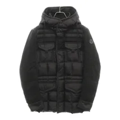 MONCLER (モンクレール) 16AW JACOB ジェイコブ ナイロン切り替え フーデッド ダウンジャケット ネイビー B20914139585
