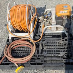 ロビン鹿児島発（初田）セット動噴FS302A ＋アルミホースリール、ホース約50M　送料別