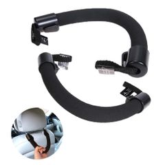 新品 アシストグリップ 乗降補助ハンドル 車用手すり 手すりアシストグリップ 車内補助ハンドル フック ハンドル 握りやすく弾力性のあるグリップ 後部座席 簡単設置 アシスト けが防止 滑り止め つかんで安心 (2個 セット)