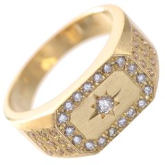 K18 印台リング 30.4g D計 0.78ct 20号 指輪 18金 アクセ - メルカリ