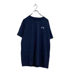 UNDER ARMOUR 半袖 ロゴ Tシャツ M ネイビー アンダーアーマー スポーツ クルーネック 古着卸 アメリカ仕入 a605-7189