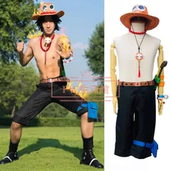 子供用 大人用ONE PIECE 海賊王 風 ワンピース ポートガス・D・エース コスプレ衣装 ウィッグ靴 cosplay コスチューム演出服