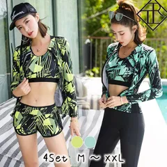 水着 レディース 体型カバー ビキニ フィットネス ジム レギンス スポブラ 19ｍ5