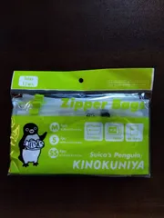 ｢新品未開封品｣紀ノ国屋 Suicaのペンギン スライドジッパーバッグ イエローグリーン 紀伊国屋 紀伊國屋