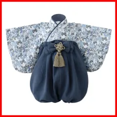 【人気商品】初節句 百日祝 お宮参り 赤ちゃん フォーマル 和装 男の子 女の子 ロンパース 70～90cm 2ピース 袴 ベビー [regalo]