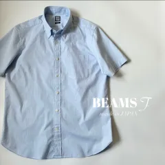BEAMS F / コットンオックスフォード　ショートスリーブ　ボタンダウンシャツ