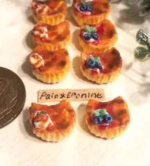 【ミニチュア】にゃんこバスクチーズケーキ