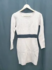 ◇ JULIA BOUTIQUE ジュリアブティック タイト 長袖 ミニ ニット ワンピース ベージュ ブラック レディース P  【1404250012735】のサムネイル