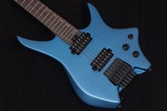 7弦ヘッドレスギター ブルーグラデーション ノーブランド 美品