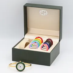 GUCCI チェンジベゼルウォッチ箱・シリアル有12種ベゼル揃未稼働