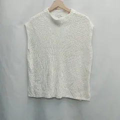 ◇ ⊇ PLST プラステ 無地 なし 袖なしベスト サイズ ホワイト系 レディース E  【1505290052030】