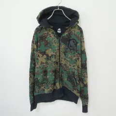 ナイキ NIKE カモフラ フーディー パーカー ジップアップ a906413ss★
