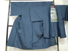 平和屋着物●男性　本場大島紬　アンサンブル　長羽織　抽象文様　正絹　逸品　DAAW5380ud