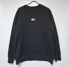 トミー ジーンズ ブラック スウェット Tシャツ