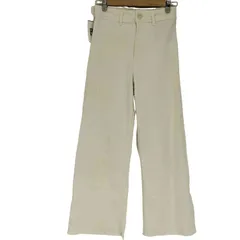 ザラ ZARA THE MARINE STRAIGHT マリンストレート  カットオフ ハイウエスト フレア パンツ レディース EUR：36 