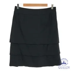 ☆美品☆ ミニスカート フリル おしゃれ レディース ネイビー 70 901-2868 送料無料 古着