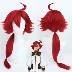 【未使用】水星の魔女ガンダム ／スレッタ衣装＋ウィッグ＋クラッセ生え際パーツ 機動戦士ガンダム 水星の魔女 スレッタ・マーキュリー コスプレ