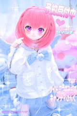 【先行予約6月中旬～7月お届け】[Derteufel666] オリジナルウィッグ 9インチ サイド三つ編みボブ キャンディぴんく