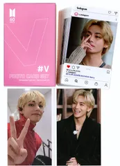 BTS V テテ グッズ スペシャルフォトカードセット 60枚 トレカ カード インスタカード 防弾少年団 バンタン K-POP グッズ