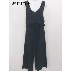 ◇ JEANASIS ジーナシス ニット オーバーオール サイズF ブラック レディース  【中古】 【1107160002369】