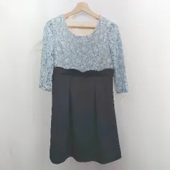 ◇ ⊂ WEETMOMMY スウィートマミー 花柄レース 長袖 ロング マタニティーワンピース サイズM ブルー系 レディース E  【1506130002062】のサムネイル