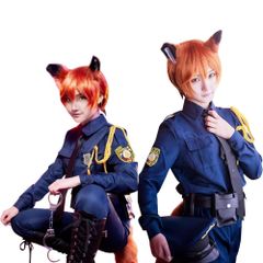 [nestvcos] 狐 兎 ウサギ コスプレ 警察服 Mサイズ コスチューム 制服 イベント コスチュームセット ハロウィン風 コスチューム衣装 学園祭 お祭り 撮影 クリスマス ハロウィン 遊園地 人気キャラクター 狐 兎 ウサギ