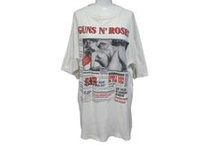VINTAGE ヴィンテージ 80's GUNS N' ROSSES ガンズアンドローゼス Live ?!*@ Like A Suicide 半袖Tシャツ 美品 中古 4b001536