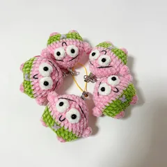 海の星 モチーフ ぬいぐるみ かぎ針編み キーホルダー バッグチャーム