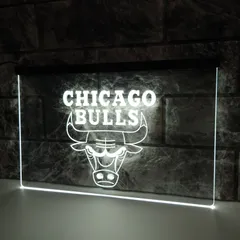No.NE63 シカゴブルズ BULLS LED ネオン 看板 サイン ライト ランプ 照明 NBA バスケ ジョーダン