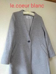 1022z【秋冬コーデ】ルクールブラン 古着 コート レディース サイズ38