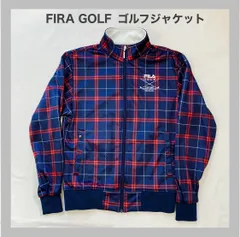 FILAGOLF　フィラゴルフ　FILA　フィラ　ゴルフウエア 　ゴルフジャケット　メンズ 　 フルジップ　タータンチェック柄　チェック　裏フリース　M