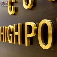 オーダー看板 チャンネル文字 ステンレス金属箱文字 サイン 防水 集客