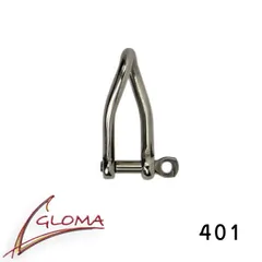 グローマ ノーティカ ツイストシャックル 401   GLOMA NAUTICA Twist Shackle キーリング キーホルダー ヨットツール キーフック 雑貨 2306