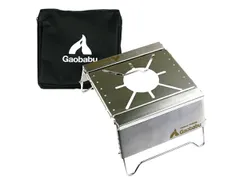 【20％OFF】ガオバブ(Gaobabu)Gaobabuコンパクトクッカースタンド（遮熱板タイプ）※収納袋付き Type-A 高さ調整 5段階 クッカースタンド マルチスタンド グリルスタンド