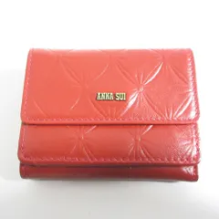 未使用✨】アナスイ 付属品完備 ローズ 三つ折り財布 レザー