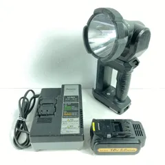 ＊＊Panasonic パナソニック 14/18/21.6V 工事用充電LEDスポットワイドライト 18Vバッテリ1個・充電器付属 EZ37C6のサムネイル