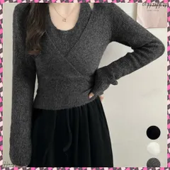 送料無料 レイヤードニットトップス ホルターネック ニットウェア レディース カシュクール ニットソー 大人カジュアルプルオーバー ニットインナー おしゃれ長袖タイトニット 普段着ニット韓国風 着やせトップス秋冬 無地ニット通勤女性