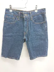 ◇ Θ Levi's リーバイス 505 ハーフ パンツ サイズ28 ブルー レディース E  【1410230007455】