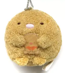 【中古】キーホルダー とんかつ しろくまのてづくりぬいぐるみ マスコットキーチェーン 「すみっコぐらし」