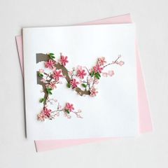 Quilling Card グリーティングカード [Cherry Blossom] BL990