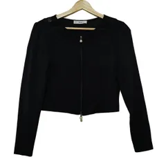 美品 Rene ルネ パール ジップアップ 半袖 カーディガン 2way 黒 2025年最新】Rene レディース カーディガン・ボレロ